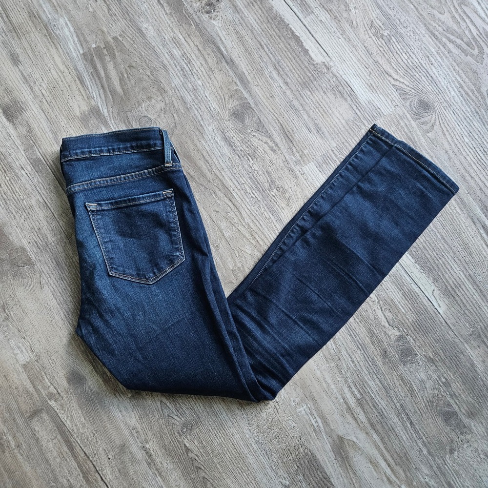 FRAME Le Skinny‎ de Jeanne Jeans Sz 29 Columbia Road Mid Rise Stretch Dark Denim